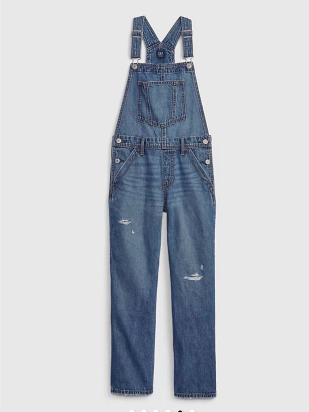 Gap Classic Blue Denim Overalls, Kids Size XL